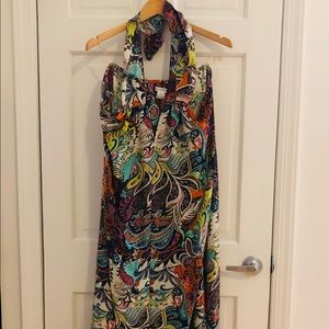 Halter Swimsuit Dress Coverup, M